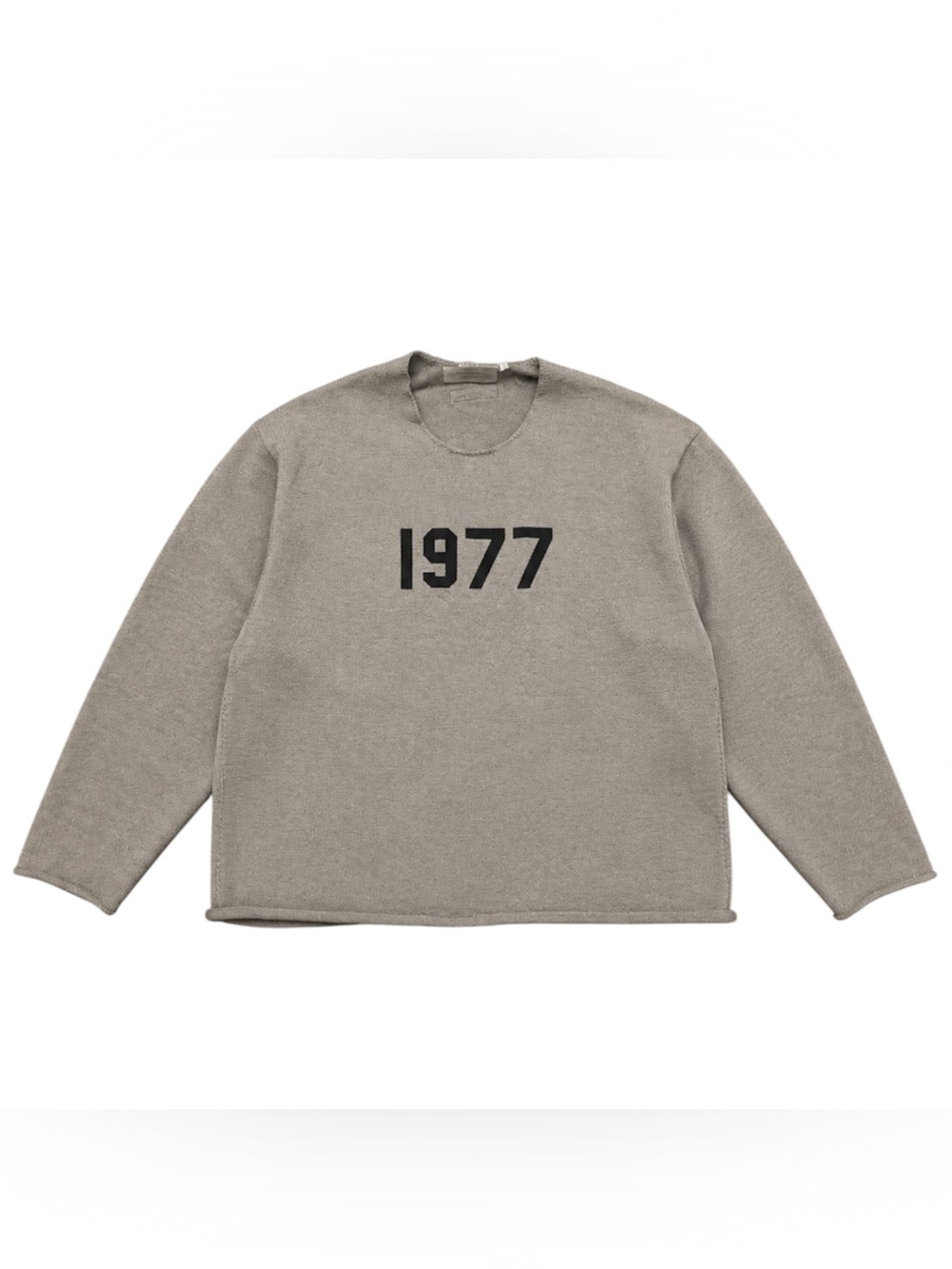 Essentials 1977 Knit Crew Sweater in Taupe